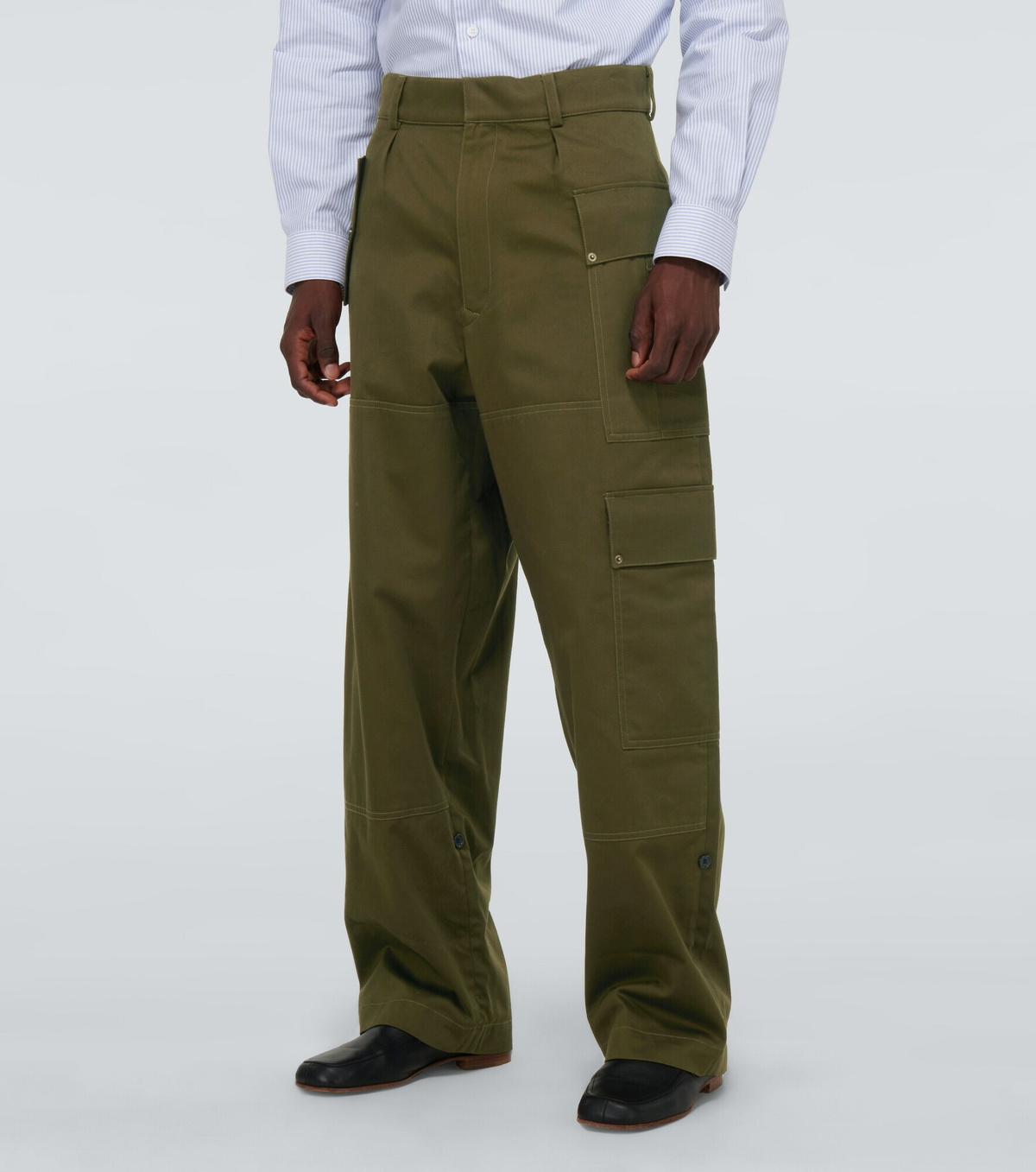 Loewe Black Cotton Casual Pants main image 1