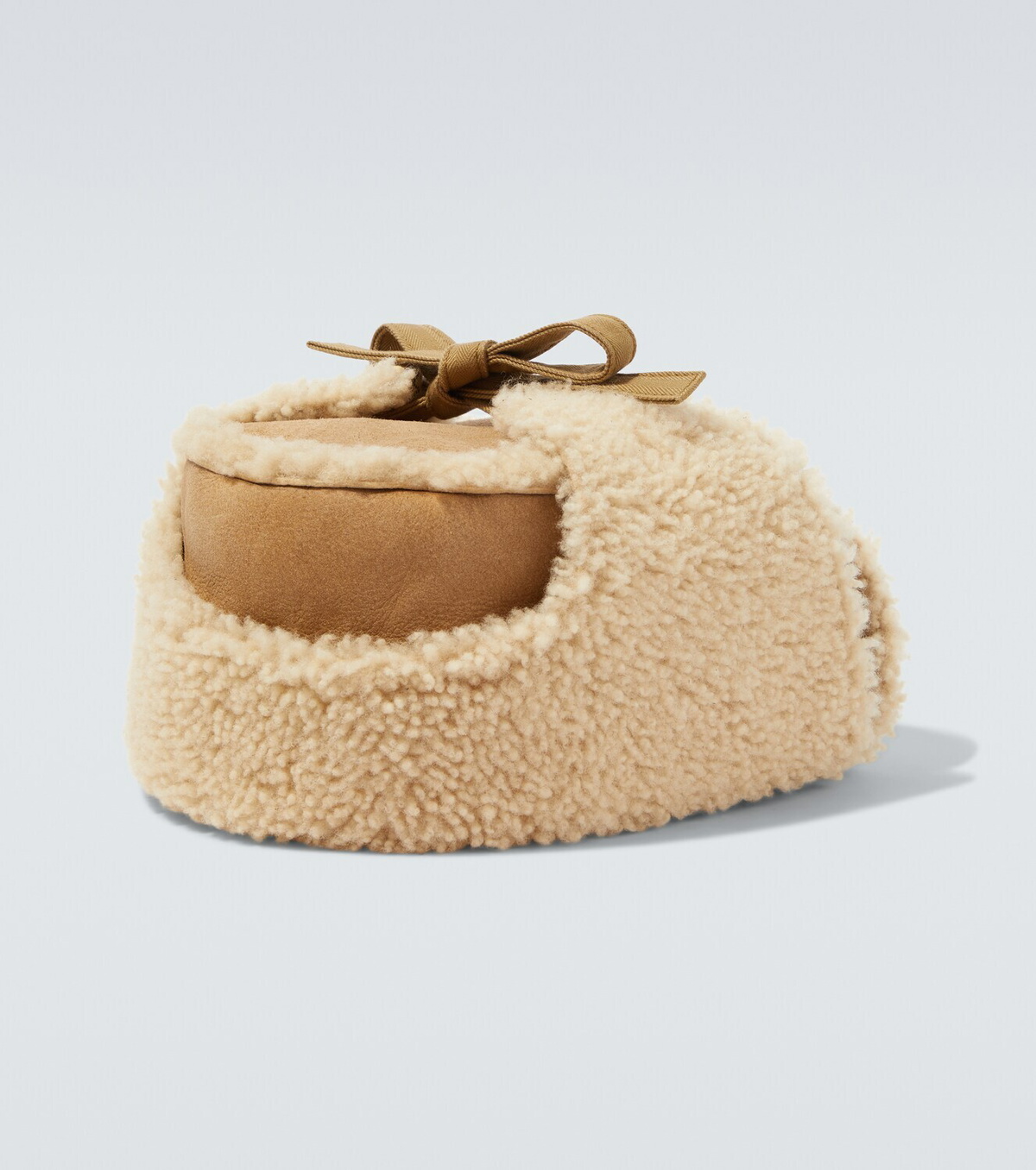 Visvim Open Car shearling and cotton hat Visvim
