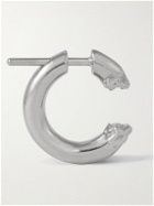 Maria Black - Terra 14mm Rhodium-Plated Single Hoop Earring