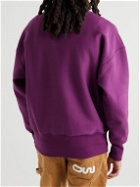 Abc. 123. - Logo-Detailed Cotton-Blend Jersey Sweatshirt - Purple