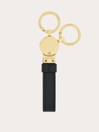 Ferragamo Mens Gancini key holder in Black