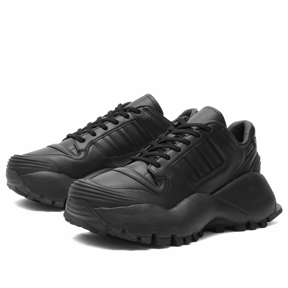 Adidas x Willy Chavarria Forum Combat Sneaker in Core Black/Carbon