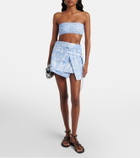 Pucci Printed cotton toile bandeau top