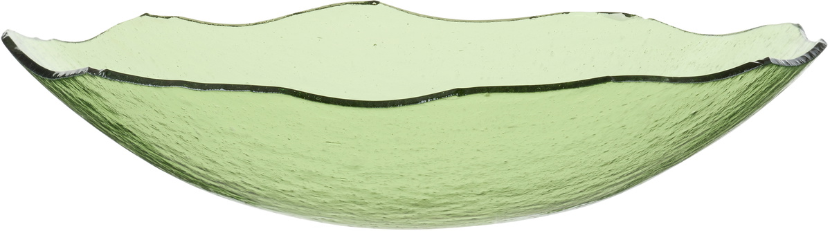 Los Objetos Decorativos Green Irregular Glass Plate