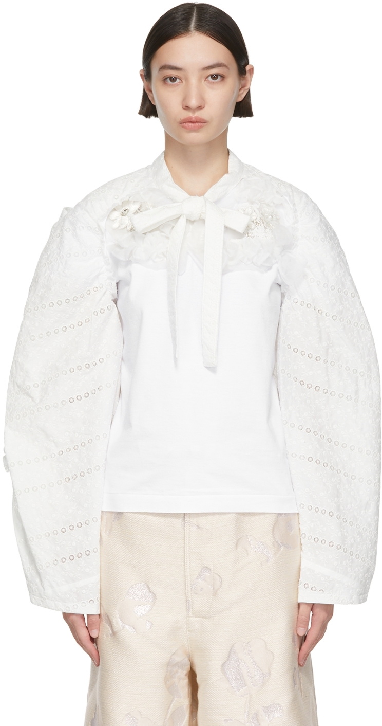 Tricot Comme des Garçons White Cotton T-Shirt