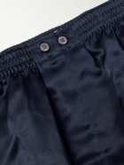 Derek Rose - Bailey Silk-Satin Boxer Shorts - Blue