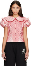 Chopova Lowena Red Swoon Blouse