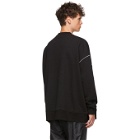 We11done Black Reflective Logo Sweatshirt