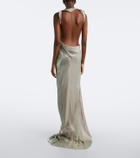 Maticevski Glow Up draped open-back gown