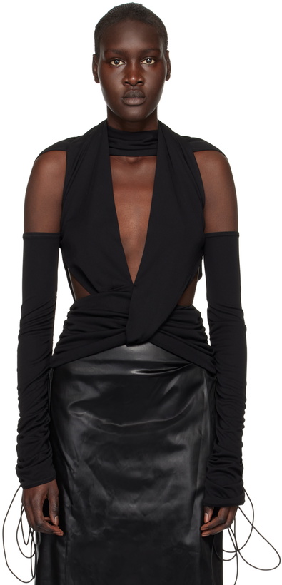 Photo: Maximilian Davis Black Donna Tank Top