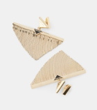 Prada Triangle embellished earrings