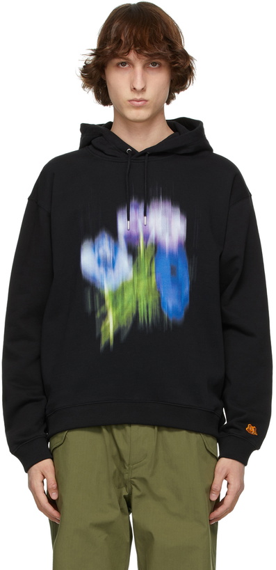 Photo: Kenzo Black Oversized Coquelicot Hoodie