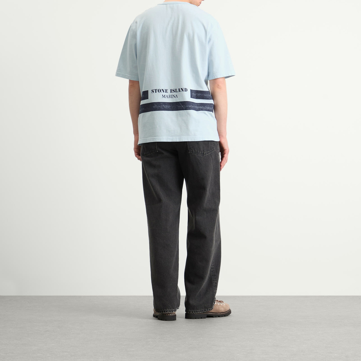 Stone Island Men's Marina Stripe T-Shirt in Blue