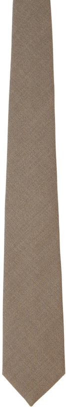 Photo: Bottega Veneta Brown Wool Tie