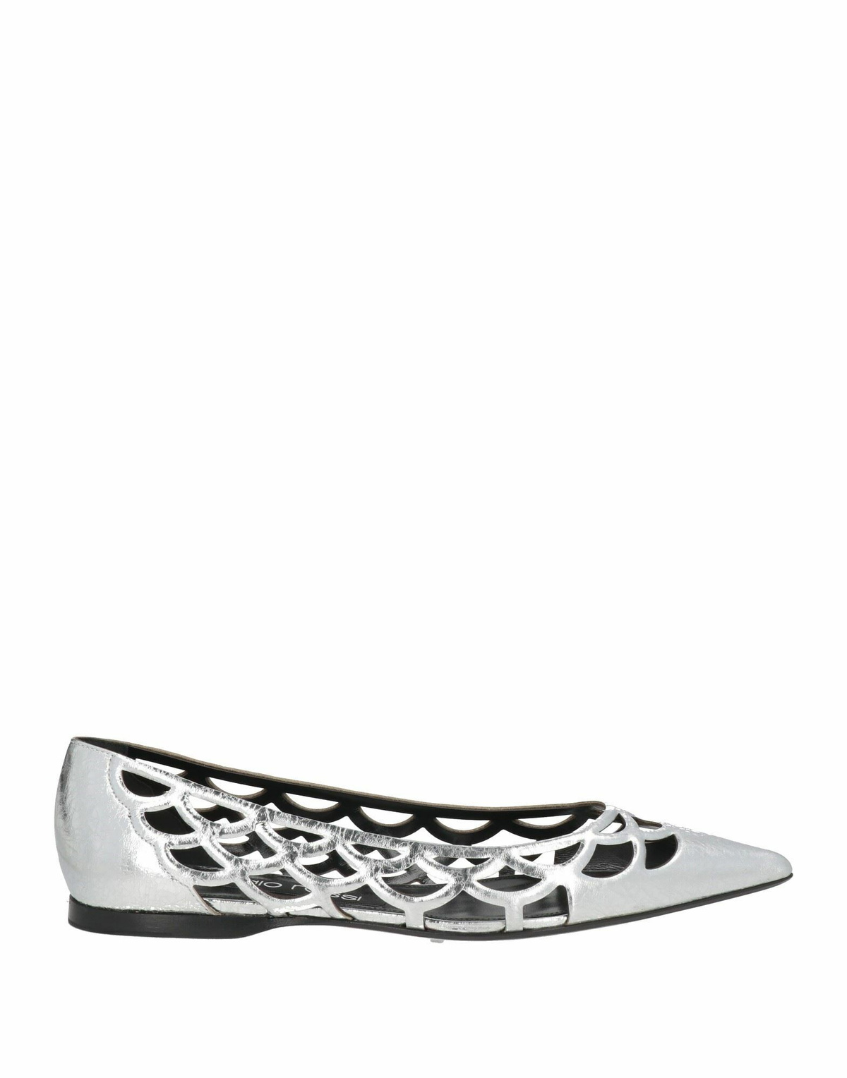 Sergio Rossi Womens Ballet flats in Silver