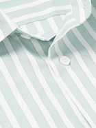 Brioni - Striped Cotton-Poplin Shirt - Green