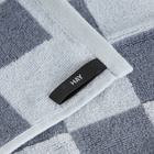 HAY Check Wash Cloth in Steel Blue 