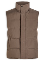 Aurélien Quilted Shell Gilet Taupe
