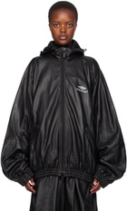 Balenciaga Black 3B Sports Icon Leather Jacket