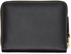 COMME des GARÇONS WALLETS Black Leather Multicard Zip Wallet