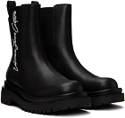 Versace Jeans Couture Black Bonded Chelsea Boots