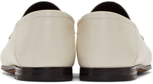 Gucci White Brixton Loafers