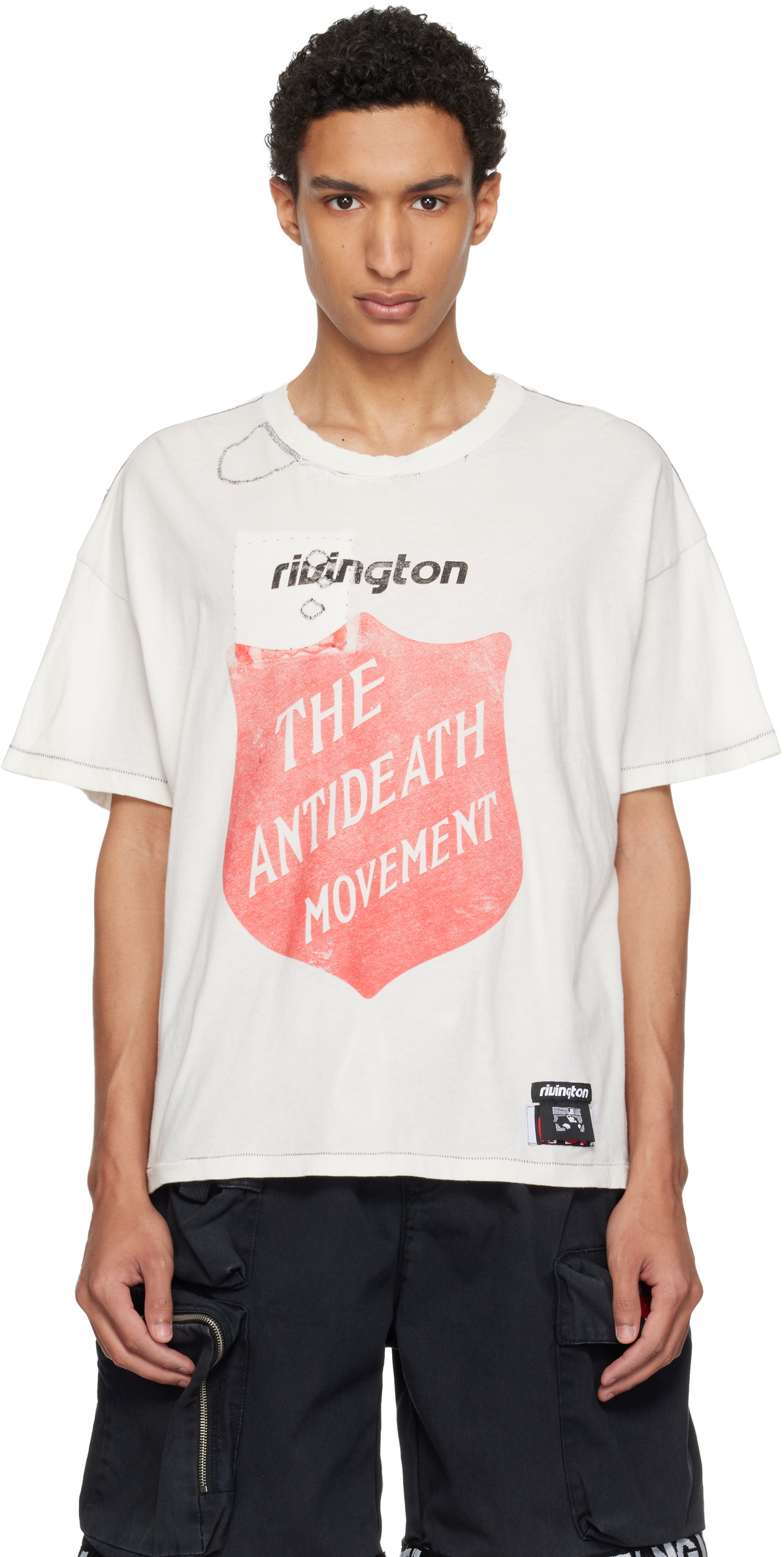 Marc Jacobs Green and Pink Heaven by Marc Jacobs Spikes T-Shirt