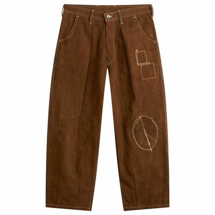 Photo: Story mfg. Women's Lush Pants in Brown Zig Zag