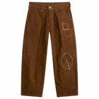 Story mfg. Women's Lush Pants in Brown Zig Zag