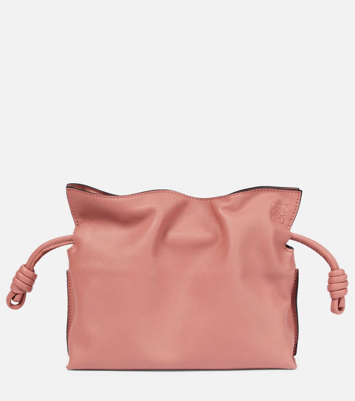 Loewe Flamenco Mini Clutch Bag In Peach Bloom