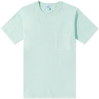 Velva Sheen Men's Pigment Dyed Pocket T-Shirt in Mint