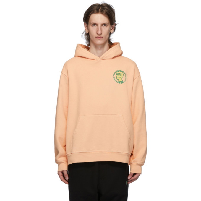 Photo: Brain Dead Orange Speed Text Hoodie