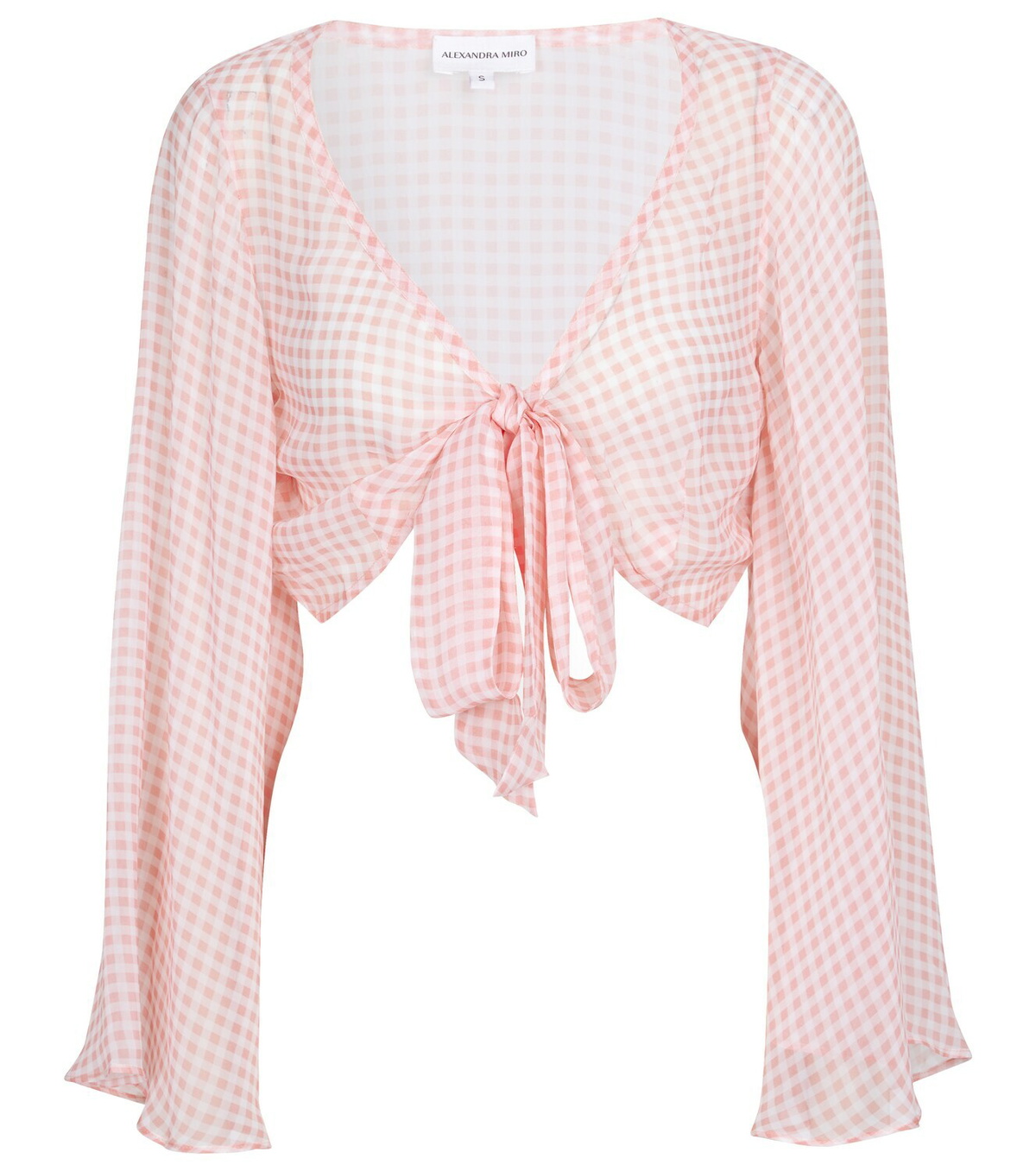 Alexandra Miro Natalia gingham crop top