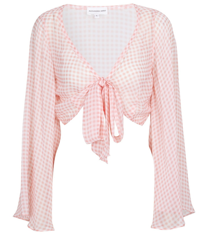Photo: Alexandra Miro Natalia gingham crop top