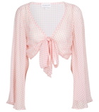 Alexandra Miro Natalia gingham crop top