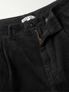 Alex Mill - Standard Straight-Leg Pleated Cotton-Corduroy Trousers - Black
