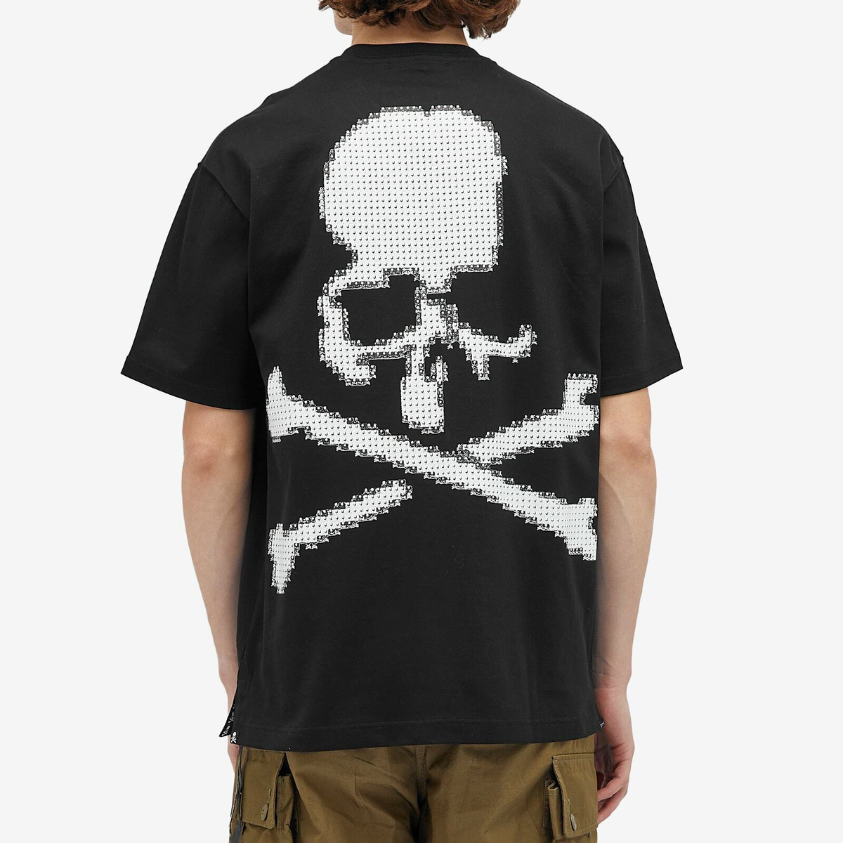 MASTERMIND WORLD Men's Micro Skull Back Logo T-Shirt in