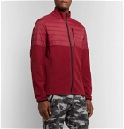 Aztech Mountain - Smuggler Tech Fleece and Quilted Shell Zip-Up Ski Mid-Layer - Burgundy