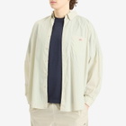 Danton Men's Snap Front Overshirt in Light Taupe