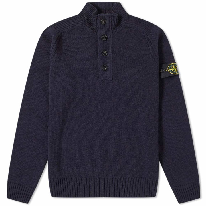 Photo: Stone Island Half Zip & Button Knit