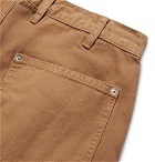BILLY - Distressed Cotton-Canvas Cargo Shorts - Camel