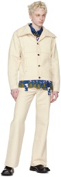 Charles Jeffrey Loverboy Off-White Golden Jeans