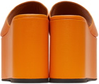 SIMONMILLER Orange Blackout Platform Sandals