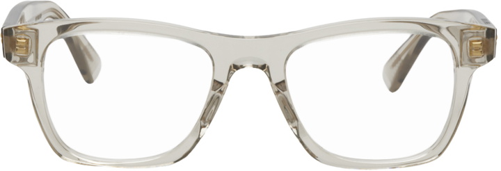 Photo: Bottega Veneta Transparent Square Glasses