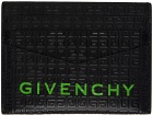 Givenchy Black 4G Micro Leather Card Holder