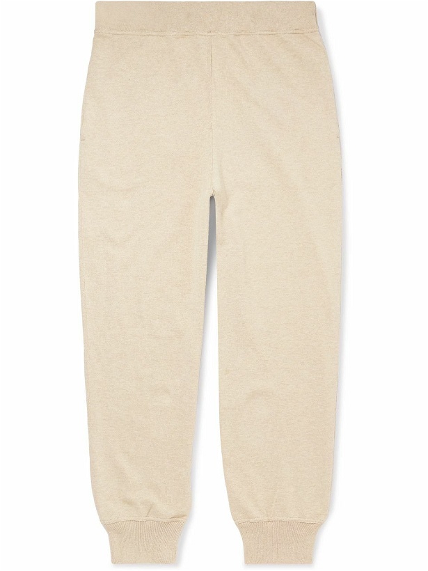 Photo: Federico Curradi - Tapered Cotton-Jersey Sweatpants - Neutrals
