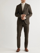 Caruso - Adia Slim-Fit Wool-Twill Suit Trousers - Brown