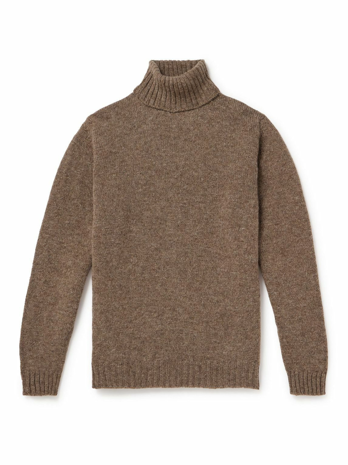 Kingsman - Shetland Wool Rollneck Sweater - Neutrals Kingsman