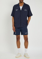 Club 1984 Melrose Printed Cotton Shorts Navy