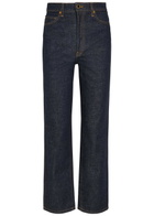 Khaite Abigail Slim Straight-leg Jeans Indigo